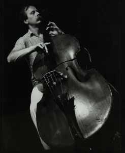 Wavendon Prints: Bassist Paul Bridge playing at The Stables, Wavendon, Buckinghamshire