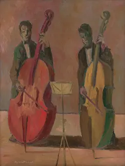Bassists, 1945. Creator: Bedrich Hoffstadter