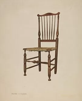Seat Gallery: Bastard Windsor Chair, c. 1939. Creator: Magnus S. Fossum