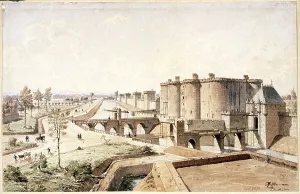The Bastille in 1420. Creator: Hoffbauer, Feodor (Fédor) (1839-1922)