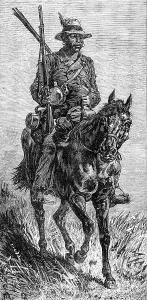 Scout Prints: A Basuto scout, 1881. Creator: Unknown