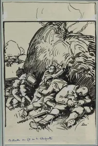 Bataille du Col de la Chiprotte, 1914. Creator: Auguste Louis Lepere (French, 1849-1918) Bataille du Col de la Chiprotte, 1914. Creator: Auguste Louis Lepere (French, 1849-1918)