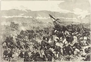 Daniel Urrabieta Vierge Prints: Bataille de Plevna. Le 30 Juillet, Attaque des Hauteurs... 1883 / 1890