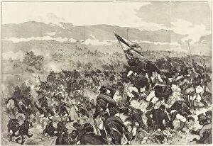 Daniel Urrabieta Vierge Collection: Bataille de Plevna. Le 30 Juillet, Attaque des Hauteurs... 1883 / 1890