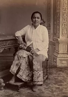 Patterned Gallery: Batavian Woman, 1860s-70s. Creator: Unknown