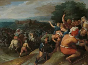 Batavian Prints: The Batavians Surround the Romans at Vetera, 1600-1613. Creator: Otto Van Veen