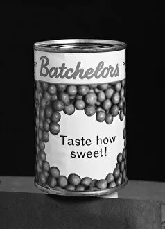 Batchelors Gallery: Batchelors Peas tin, 1963. Artist: Michael Walters