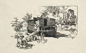 Bateau logement. Creator: Auguste Louis Lepere (French, 1849-1918)