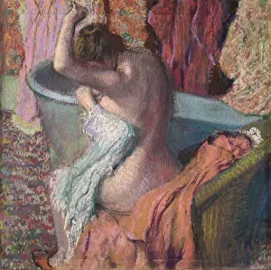 Pastel On Cardboard Collection: After the Bath, 1895
