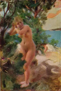 Zorn Prints: After the Bath, 1895. Artist: Anders Leonard Zorn