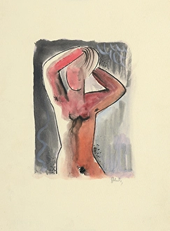 Orava Gallery Prints: After the bath, 1936. Creator: Mikulas Galanda