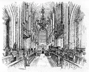Aisle Prints: Bath Abbey, Bath, Somerset, 1902-1903. Artist: Edward J Burrows