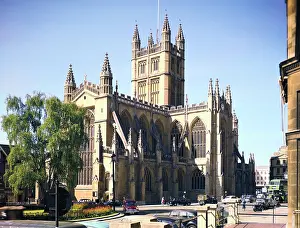 Bath And Northeast Somerset Prints: Bath Abbey, Somerset, c1955-1970. Creator: Arthur Charles Kirby Ware