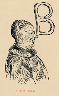 Duke Of Bedford Gallery: A Bath Chap, c1860, (c1860). Artist: John Leech