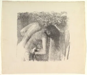 Bathroom Prints: After the Bath (large version), 1891-92. Creator: Edgar Degas