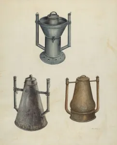 Al Curry Collection: Bath Water Heaters, c. 1937. Creator: Al Curry