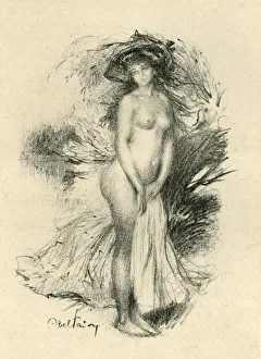 Comte Prints: Bather, 1903. Creator: Unknown