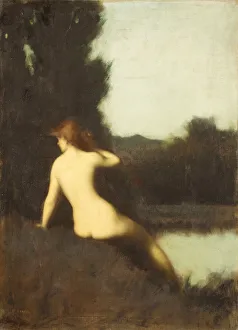 Jean Jacques Prints: A Bather (Echo), 1881. Creator: Jean Jacques Henner