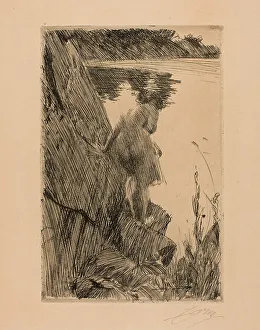 Bather (Evening) III, 1896. Creator: Anders Leonard Zorn