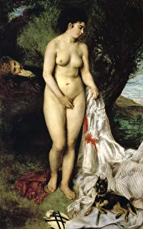 Bather ('La Baigneuse au griffon'), 1870. Artist: Pierre-Auguste Renoir Bather ('La Baigneuse au griffon'), 1870. Artist: Pierre-Auguste Renoir