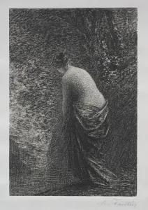 Bather Standing, 1879. Creator: Henri Fantin-Latour (French, 1836-1904)