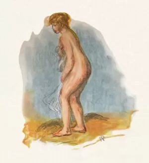 Bather Standing, 1946. Artist: Pierre-Auguste Renoir