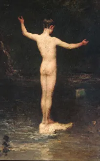 Swimming Prints: The Bathers, 1877. Creator: William Morris Hunt