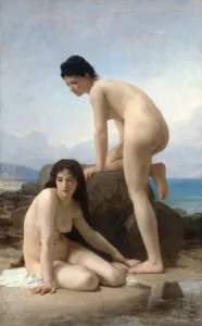 Swimming Prints: The Bathers, 1884. Creator: William-Adolphe Bouguereau