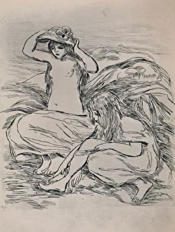 Edward T Prints: Two Bathers, 1946. Artist: Pierre-Auguste Renoir