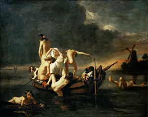 Mus E Du Louvre Prints: The Bathers, c. 1655
