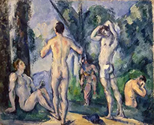Nude Women Collection: Bathers, c. 1890. Artist: Cezanne, Paul (1839-1906)