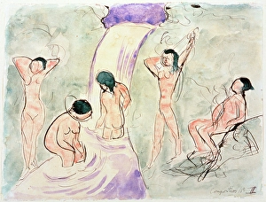 Bather Prints: Bathers, c1900s(?). Creator: Henri Matisse. Bathers, c1900s(?). Creator: Henri Matisse