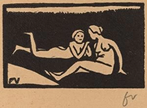 Bathers Collection: Bathers on the Grass (Baigneuses etendues sur l herbe), 1893