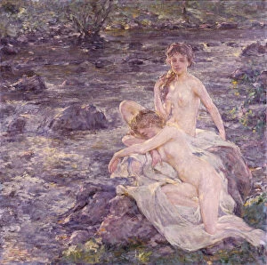 Nudes Gallery: The Bathers, late 19th-early 20th century. Creator: Robert Reid