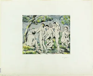 P Cezanne Prints: Bathers, published 1897. Creator: Paul Cezanne