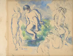 Cezanne Collection: Bathers (recto); Still Life (verso), ca. 1890 (recto) - 1900 (verso)