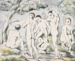Bather Prints: The Bathers (Small Plate), 1897. Creator: Paul Cezanne