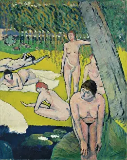At The Water Prints: Bathers with Water Lilies (Baigneuses aux nenuphars)