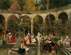 Russian Painting Of 19th Cen Collection: Bathing of Court Ladies in the 18th Century, 1888