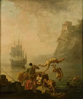 Bathing Men, mid-late 18th century. Creator: Pierre-Jacques Volaire