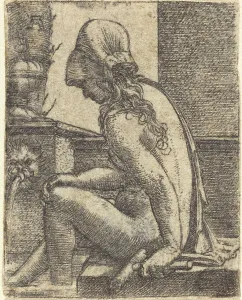 Bathing Woman, c. 1520/1530. Creator: Albrecht Altdorfer