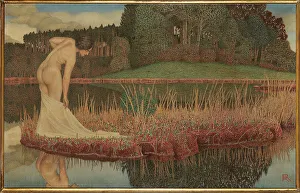 Bathing woman, c. 1906. Creator: Riemerschmid, Rudolf (1873-1953)