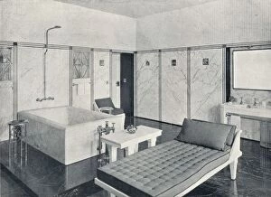 Adolphe Stoclet Gallery: The Bathroom of the Stoclet Palace, Brussels, Belgium, c1914