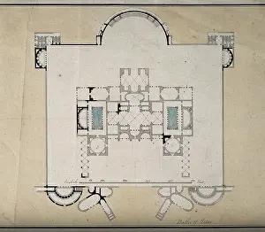 Ground Plan Prints: Baths of Titus, Rome: floor plan. Creator: Unknown