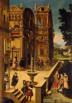 Bathsheba at Her Bath, after 1537. Artist: Beham, Hans Sebald (1500-1550) Bathsheba at Her Bath, after 1537. Artist: Beham, Hans Sebald (1500-1550)