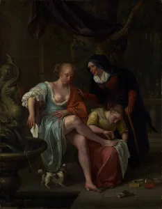 Cutting Prints: Bathsheba After the Bath, about 1670-1675. Creator: Jan Steen
