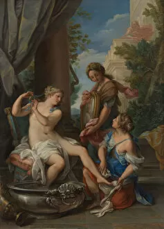 David King Gallery: Bathsheba at Her Bath, ca. 1700. Creator: Giuseppe Bartolomeo Chiari