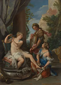 Beautiful Prints: Bathsheba at Her Bath, ca. 1700. Creator: Giuseppe Bartolomeo Chiari