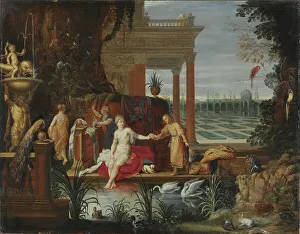 Swans Prints: Bathsheba in the Bath Receiving the Letter from King David