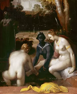 Bathsheba bathing, 1594. Artist: Haarlem, Cornelis Cornelisz. van (1562-1638)